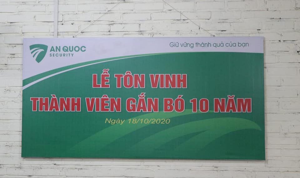 Lễ tôn vinh thành viên 10 năm gắn bó