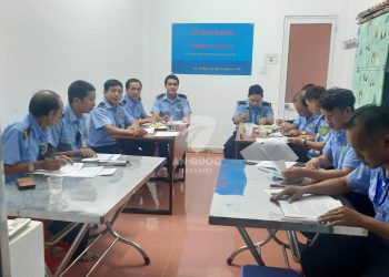 Lễ sát hạch cấp chứng chỉ nghiệp vụ bảo vệ Công ty An Quốc – Văn phòng miền Nam