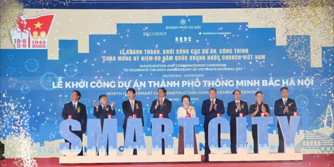 Công ty Bảo vệ An Quốc vinh dự đồng hành tại lễ khởi công Thành phố Thông minh Bắc Hà Nội